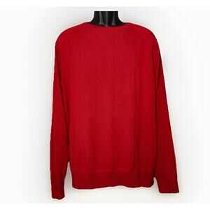 Brooks Brothers Red Fleece Mens Large Sweater Crew Neck Cotton Cashmere Preppy